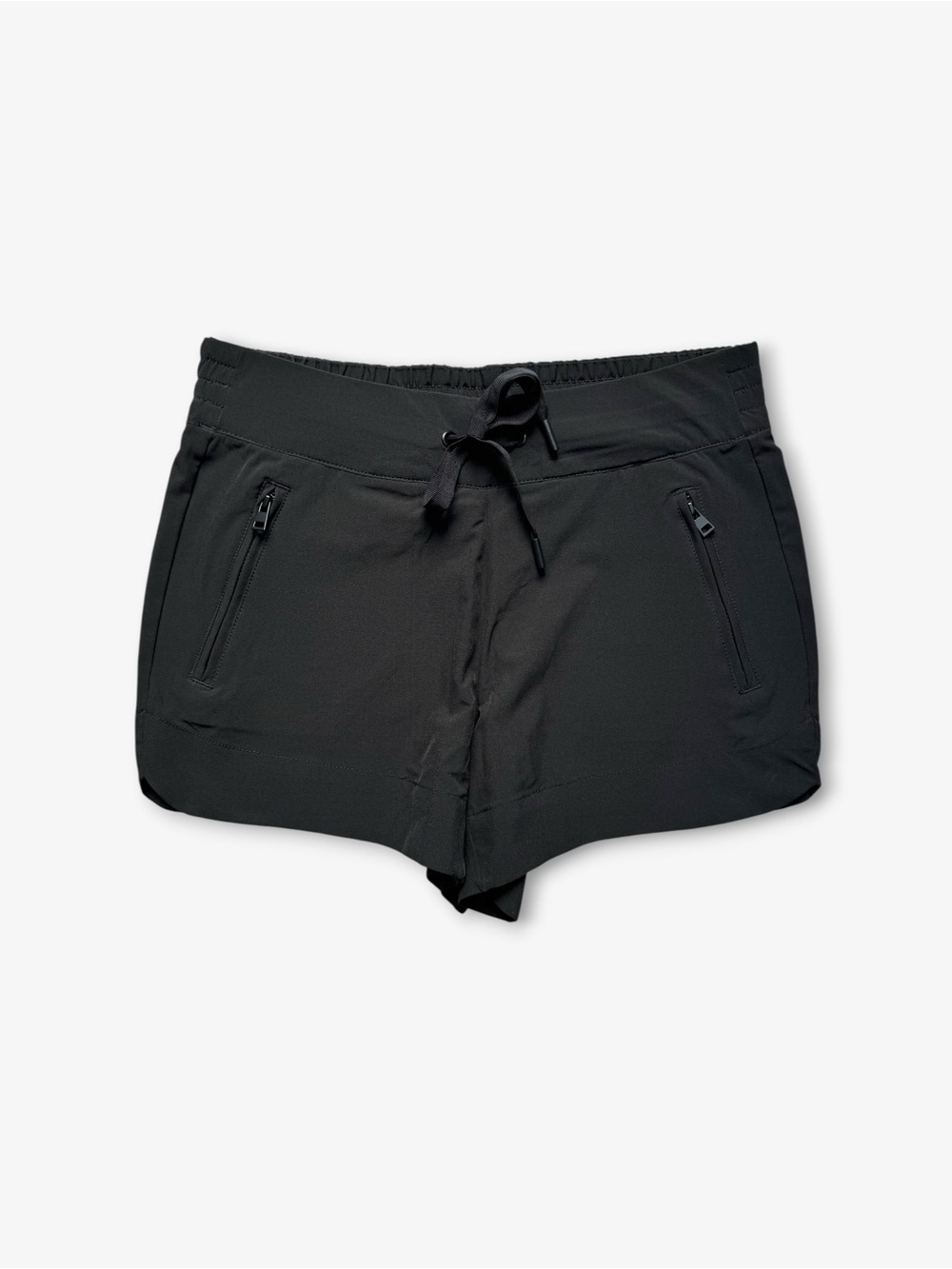 90 DEGREE BY REFLEX Lightstreme Trail Shorts‎ XS Black Zip Pockets Activewear